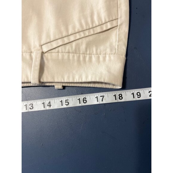 Talbots Petites Womens Beige Cotton Blend Shorts Size 14P - Picture 6 of 10